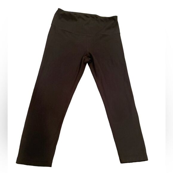 Zella  Black Leggings Size Medium Workout Capris - Picture 1 of 10